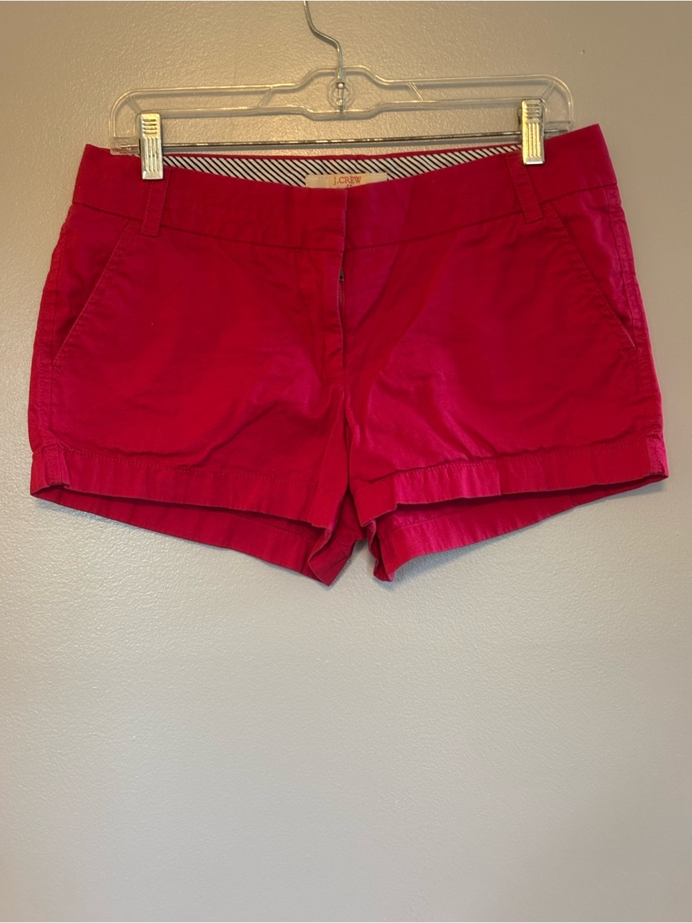 J. Crew Hot Pink Cotton Chino Shorts